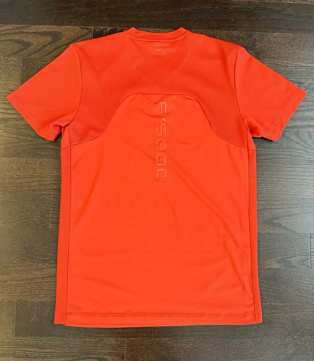 Porsche Design Sport Adidas V-Neck Shirt Red Performance Knit (Size S)